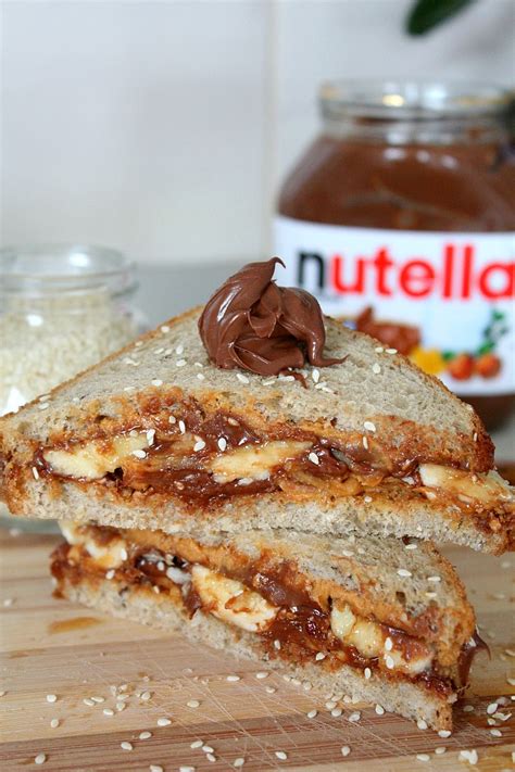 nutella peanut butter breakfast sandwich recipe