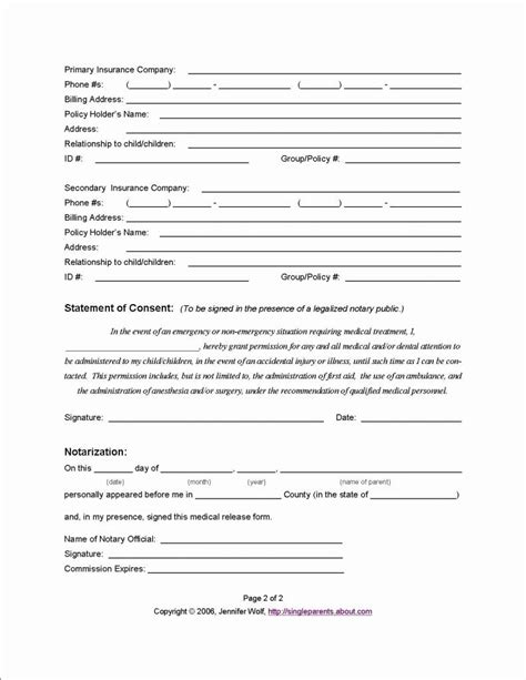 medical consent form templates inspirational medical consent letter