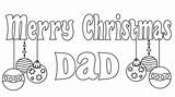 Christmas Merry Coloring Pages Dad Mom Printable Color Cards Kids Card Choose Board sketch template