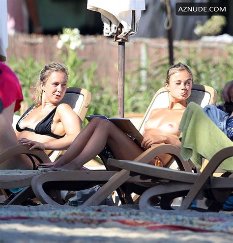 Amelia Windsor Topless While Reading A Book And Sunbathing