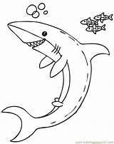 Coloring Shark Tale Pages Popular sketch template