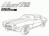 Camaro Coloring Pages Drawing Car Muscle Chevy Outline 1969 Chevrolet Cars Z28 Classic Truck American Drawings Lowrider Letscolorit Book Printable sketch template