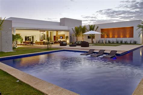 casa da piscina galeria da arquitetura