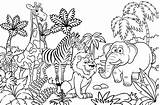Kebun Haiwan Binatang Kartun Mewarnai Lukisan Hewan Pemandangan Mewarna Hutan Diwarnai Terbaik Lucu Warna Ayam Objek Junggle Warnai Bagus sketch template