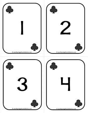 number cards   playing cards numbers  clubs  wellspring