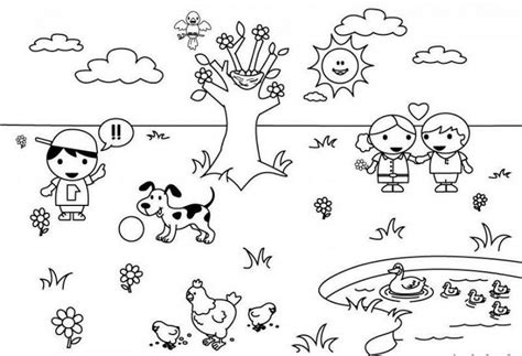 spring weather coloring pages spring coloring pages kindergarten