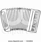 Accordion Musical Illustration Royalty Coloring Pages Clipart Vector Perera Lal Clip sketch template