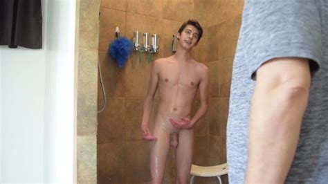 wrestling twink fucked by coach in showers begs to be on team thumbzilla