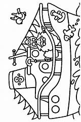 Stoomboot Sinterklaas Topkleurplaat sketch template