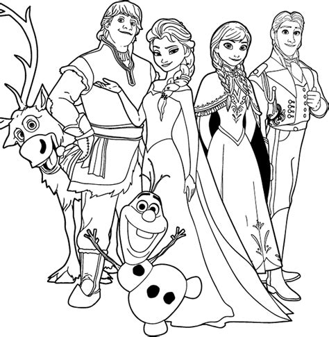 frozen coloring pages getcoloringpagescom