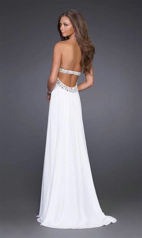 popularity rises  white prom dresses