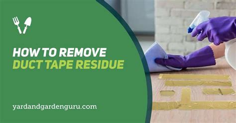 remove duct tape residue