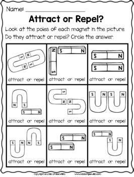 magnets worksheets  kindergarten magnet lesson plans magnet