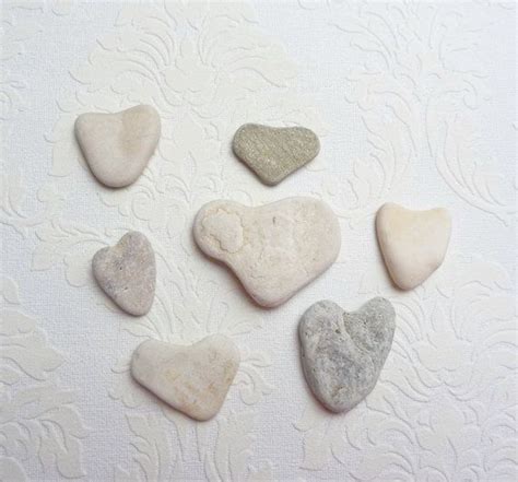 heart stones natural heart shaped stones  fromjeanne  etsy