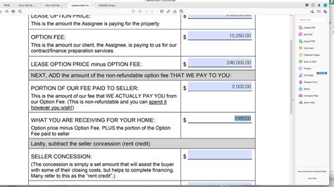 demonstrating  lease option calculator  vimeo