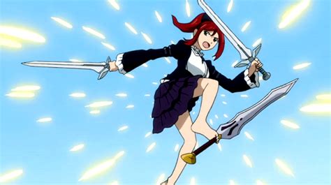 Image Erza Deflecting Evergreen S Blade With Feet