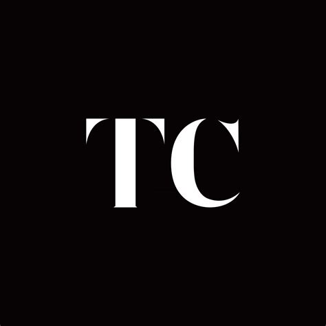 tc logo letter initial logo designs template  vector art  vecteezy