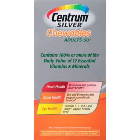 centrum silver citrus berry adults  multi vitamin chewable tablets  ct pay  super