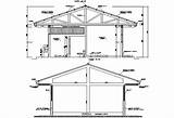 Bungalow Autocad Sections Elevation Cadbull Truss sketch template