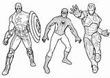 Coloring Pages Captain America Spiderman Ironman Printable Iron Spider Man Kids Print Own Make Worksheets Puzzle Ks2 Drills Timed Multiplication sketch template