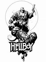 Inferno Rapaz Forte Hellboy sketch template