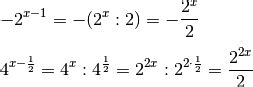 equazioni esponenziali