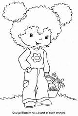 Strawberry Shortcake Coloring Pages Orange Blossoms Blossom Kids Fun sketch template