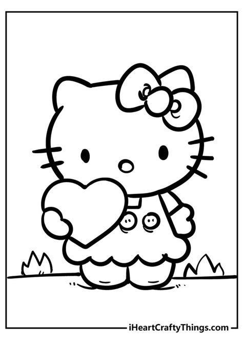 cute  sweet  kitty coloring pages  kitty colouring pages
