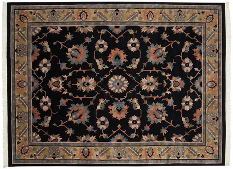 oushak black oriental rug  carpets  dilmaghani