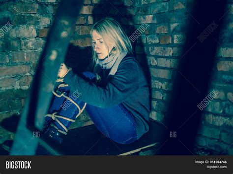blonde girl her hands image and photo free trial bigstock