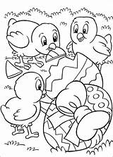 Easter Chickens Eggs Coloring Pages категории из раскраски все Holidays sketch template