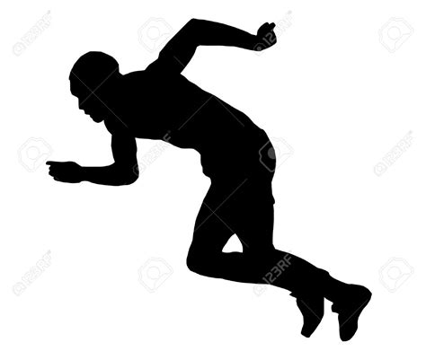 athlete clipart black and white clipground