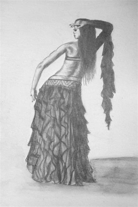 belly dancer drawing  silvia louro