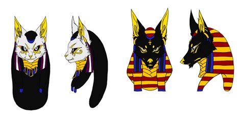 Bastet And Anubis Mask By Ifiercefang On Deviantart