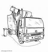 Truck Coloring Pages Garbage Dump Printable Trucks Print Color Getcolorings Look Other Fresh sketch template