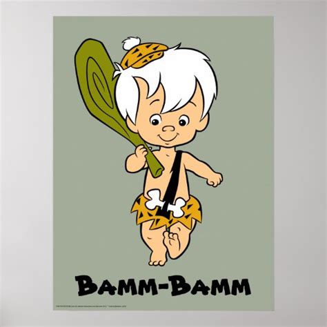 the flintstones bamm bamm rubble poster zazzle ca