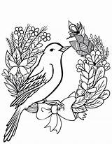 Oiseau Printemps Artherapie Gratuitement Couronne sketch template