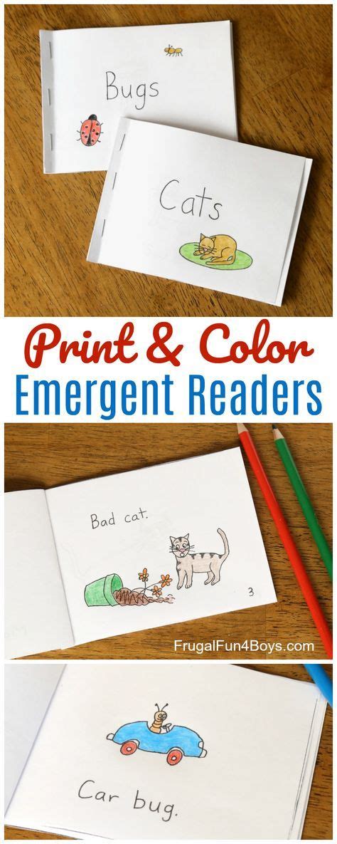 print color emergent reader books  adorable books  print cvc