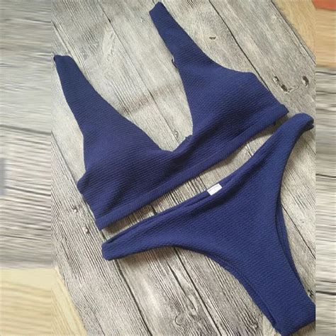 Hirigin Sexy Thong Bikini Set 2019 Women Swimwear High Quality Fabrics