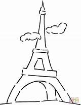 Eiffel Seurat Dibujo Georges Coloringme sketch template