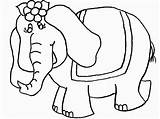 Elephant Coloring Pages Animals Elephants Printable Kids Girl Coloringtop sketch template