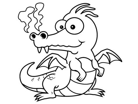 baby dragon coloring page coloring pages