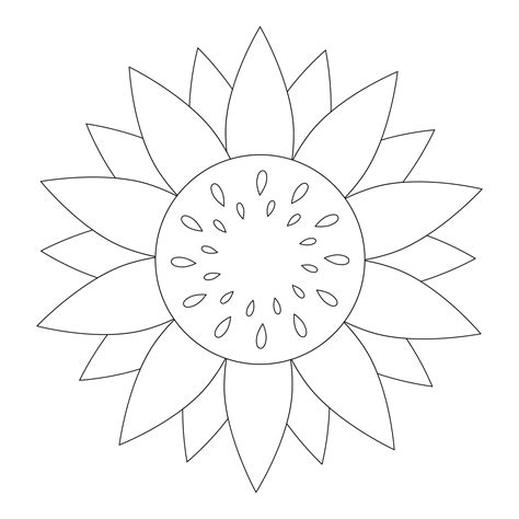 printable sunflower patterns     printablee