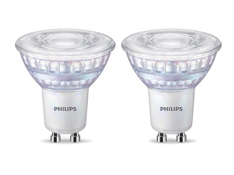 Philips Spot Led Gu10 5w Blanc Chaud Dimmable 3 Pièces Hubo
