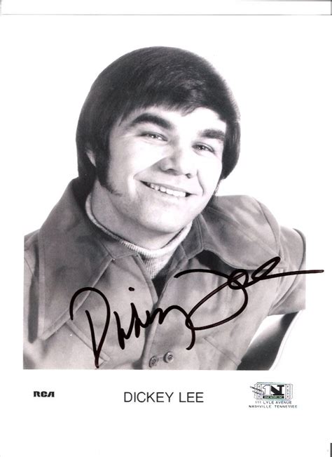 dickey lee patches 1970s autographed rca photo vintage pop country music