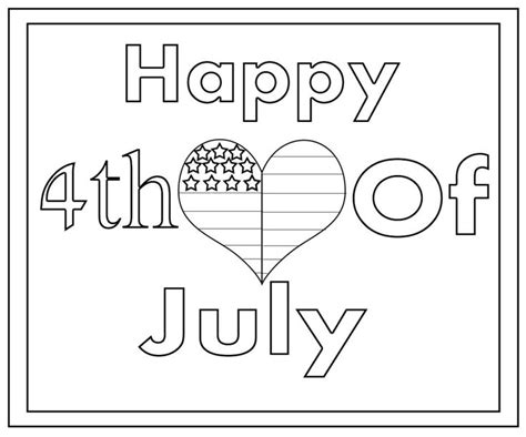 happy fourth  july coloring pages july colors american flag
