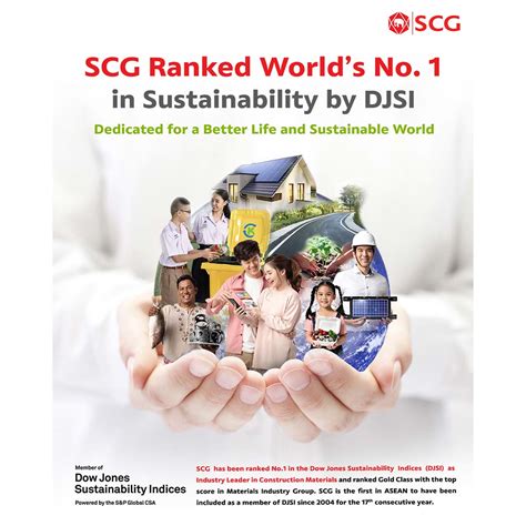 scg wins   prize   worlds djsi  sustainability development continue building