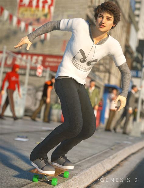 Skate Park Outfit For Genesis 2 Male S
