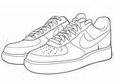 Sneakers sketch template