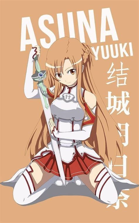 asuna with her sword swordartonline